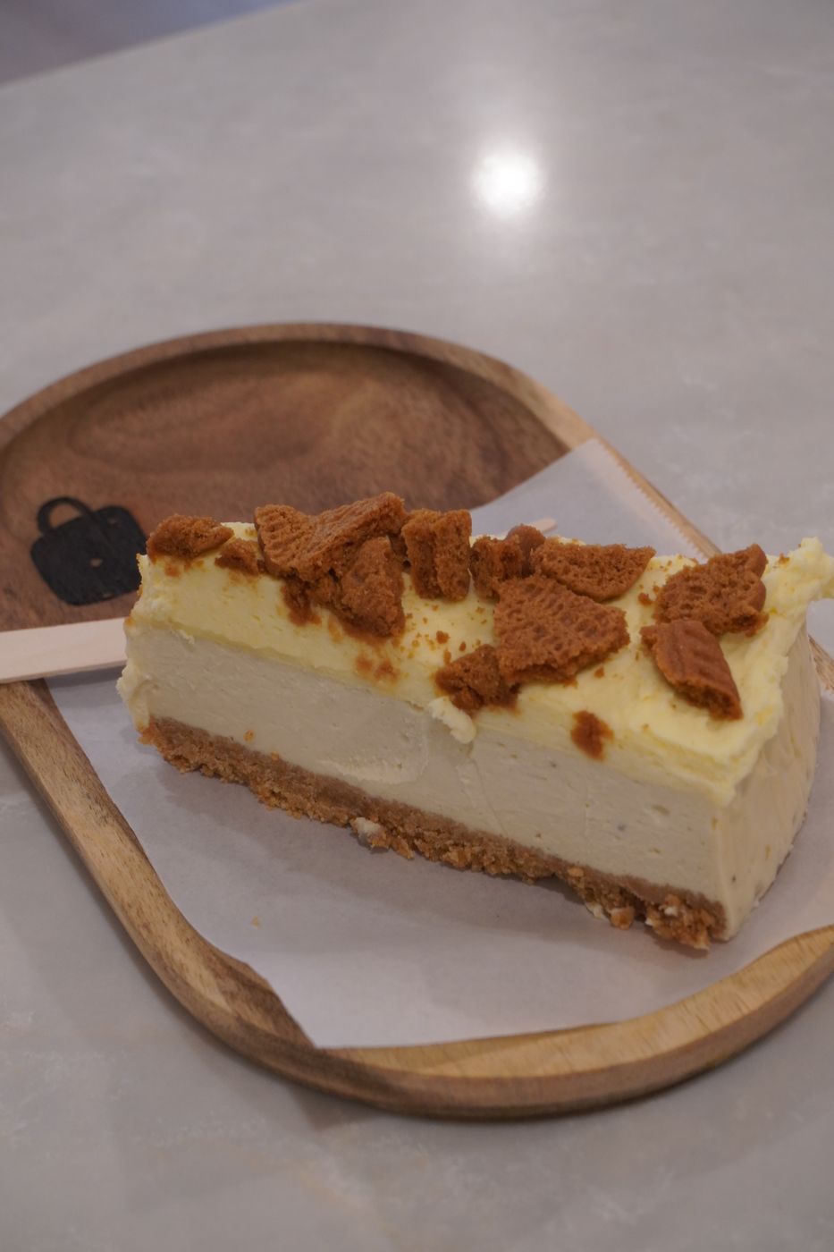 biscoff cheesecake at kin espresso