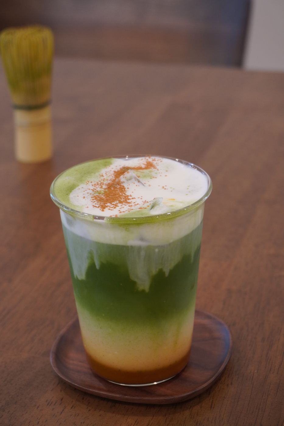 carrot cake matcha at kin espresso